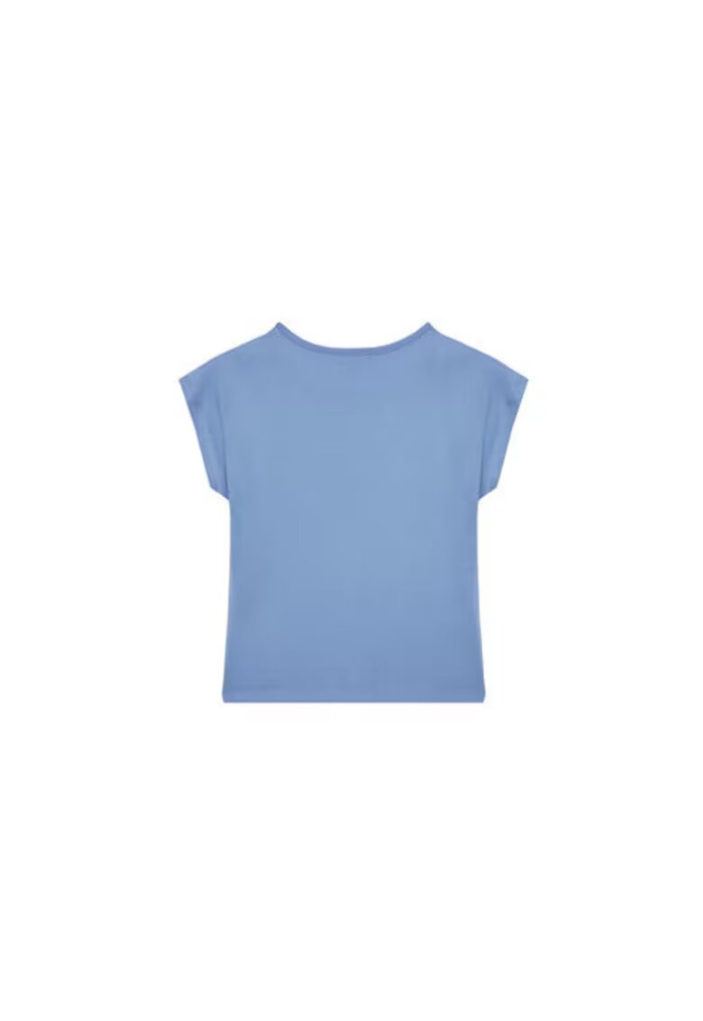 United Colors Of Benetton Tricou fete 3I1XC10P1 - Bumbac organic - Albastru - Albastru