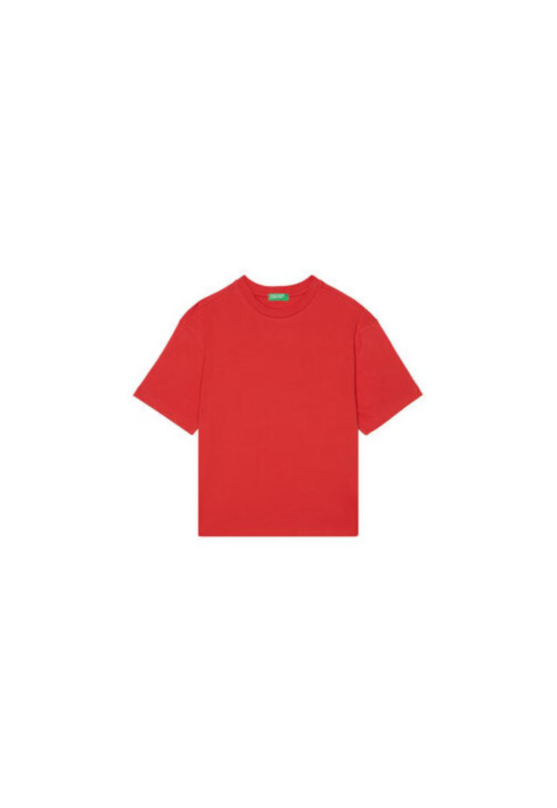 United Colors Of Benetton Tricou pentru baieti 3I1XC10O4 - Bumbac organic - 46797 - Rosu