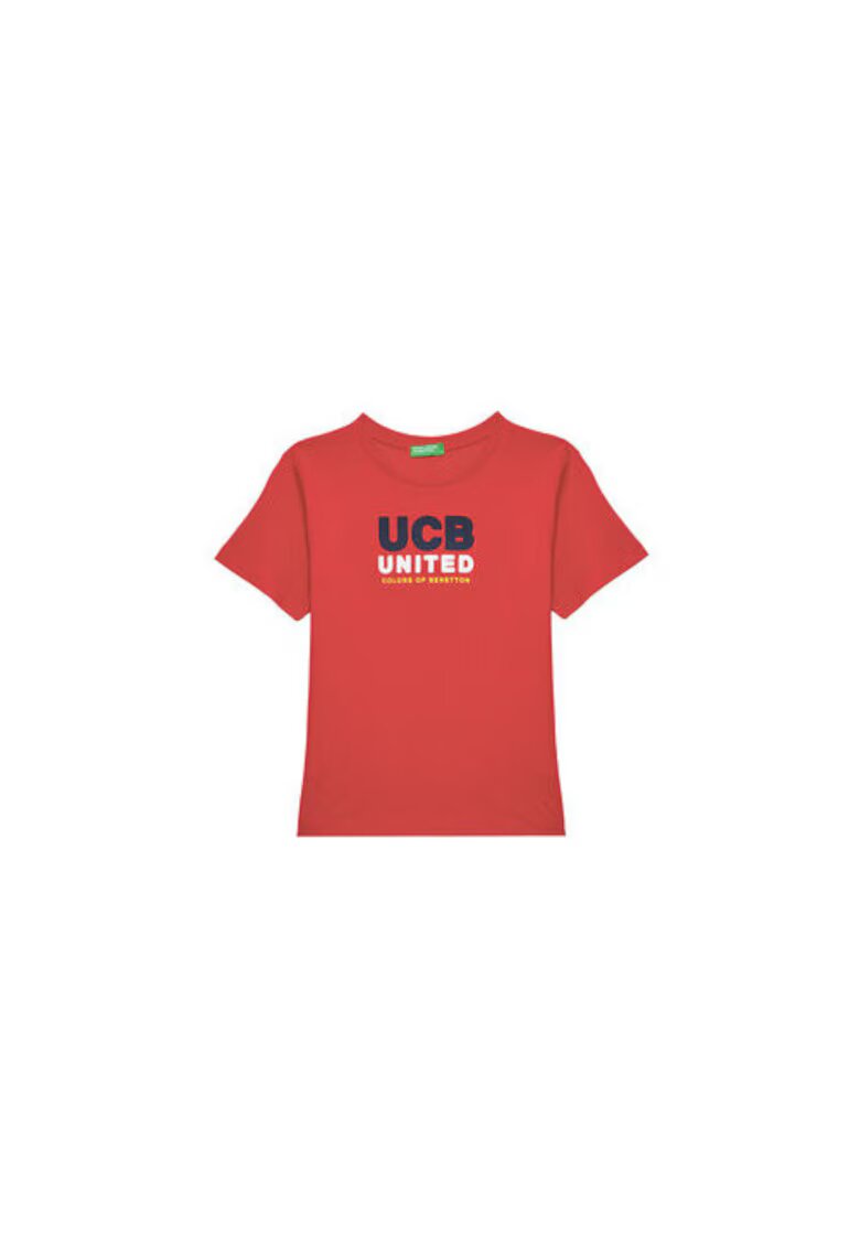 United Colors Of Benetton Tricou pentru baieti 3I1XG10JO - Bumbac - Rosu - Rosu