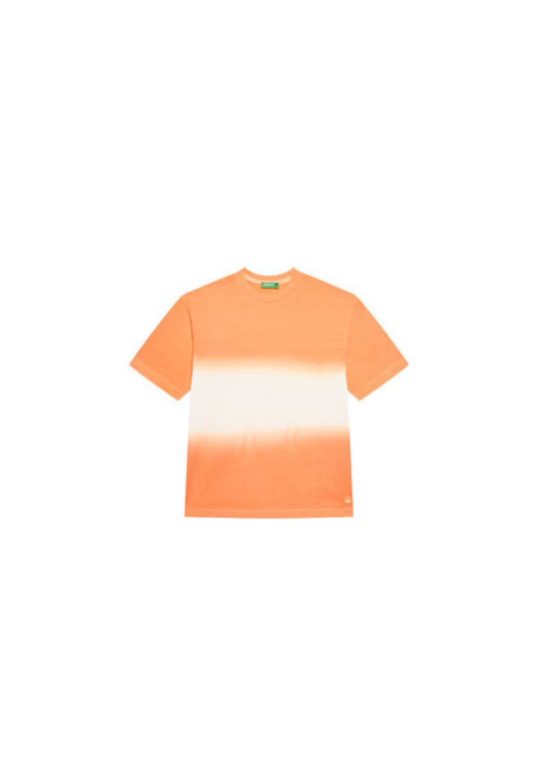 United Colors Of Benetton Tricou pentru baieti 3NPDC10OL - Bumbac - Portocaliu - Portocaliu