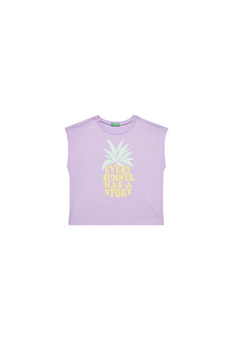 United Colors Of Benetton Tricou pentru fete 3JERC10PB - Bumbac - Mov - Mov