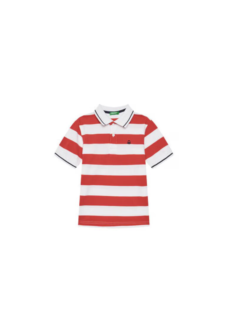 United Colors Of Benetton Tricou Polo baieti 39QAC301T - Bumbac - Rosu - Rosu