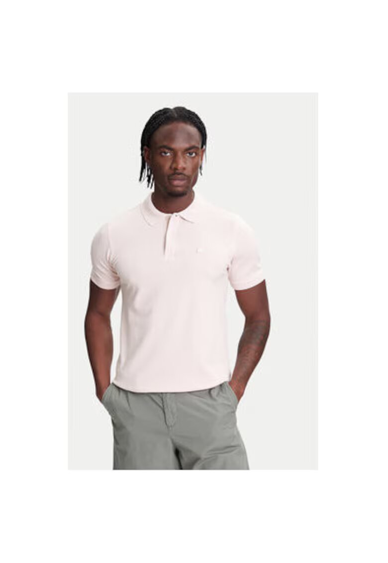 United Colors Of Benetton Tricou polo barbati 3WG9U301Z - Bumbac - Roz - Roz