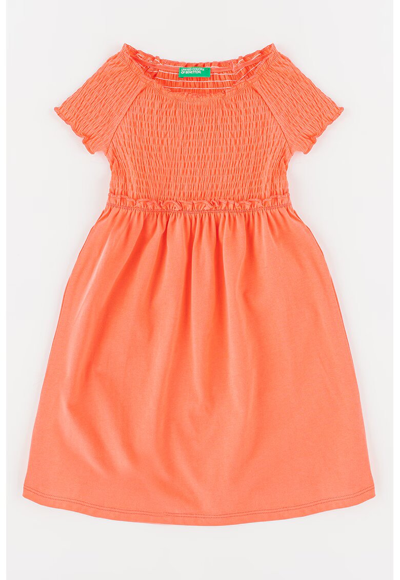 United Colors of Benetton Underwear Rochie de plaja cu insertii elastice - Coral