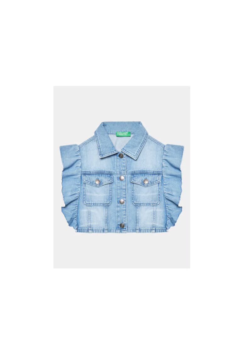 United Colors Of Benetton Vesta fete - 302092840 - Bumbac - Albastru - Albastru