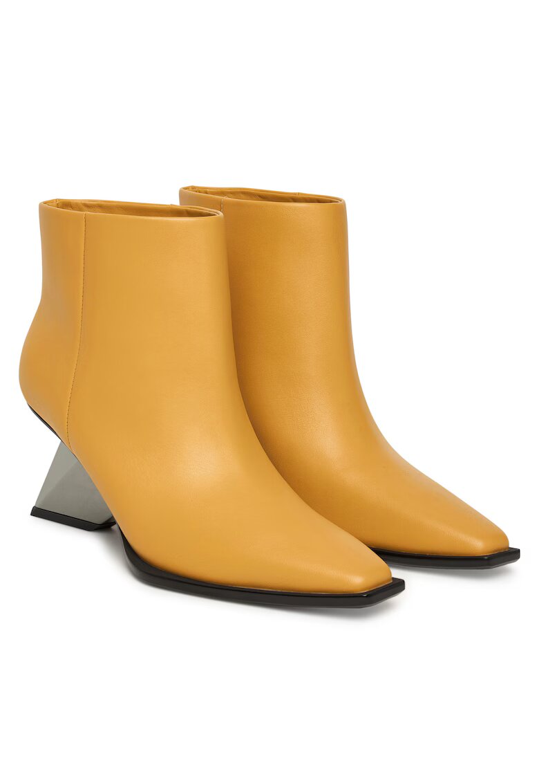 United Nude Botine dama - Oak Buff - piele naturala - cu toc - galben