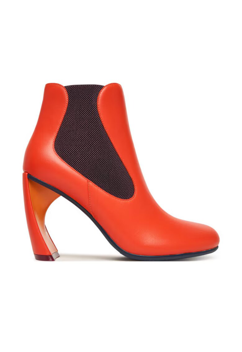 United Nude Botine dama piele naturala - rosu - Rosu