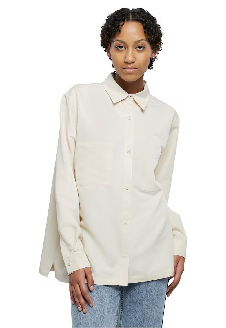 Urban Classics Camasa uni cu guler clasic - Maro nisip