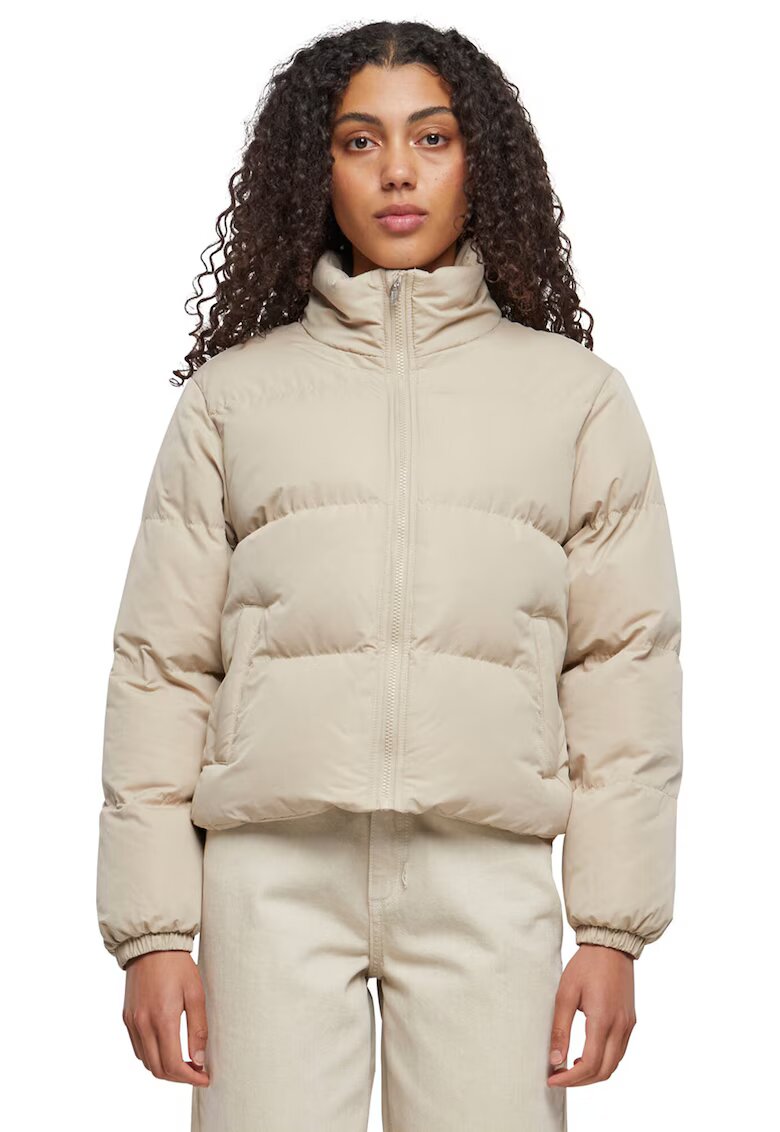 Urban Classics Geaca cu vatelina si guler inalt - Crem