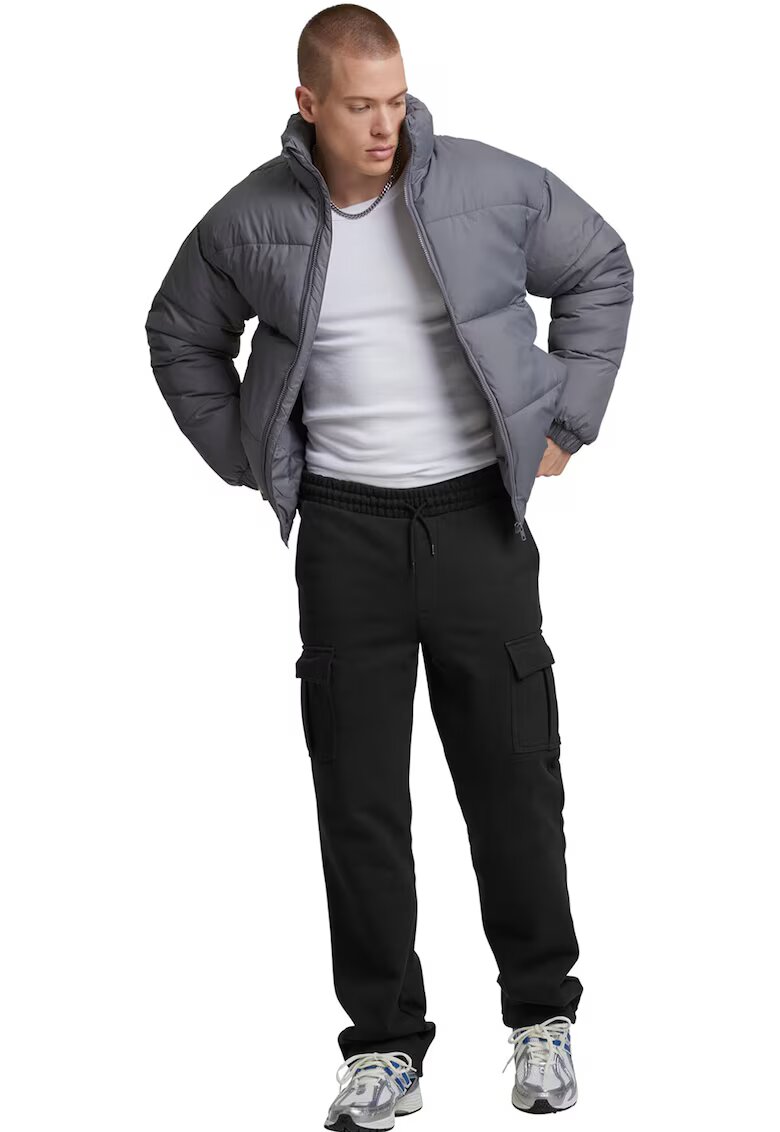 Urban Classics Geaca scurta cu vatelina si croiala lejera - Gri inchis