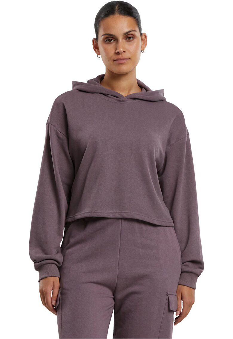 Urban Classics Hanorac crop cu maneci cazute - Violet prafuit