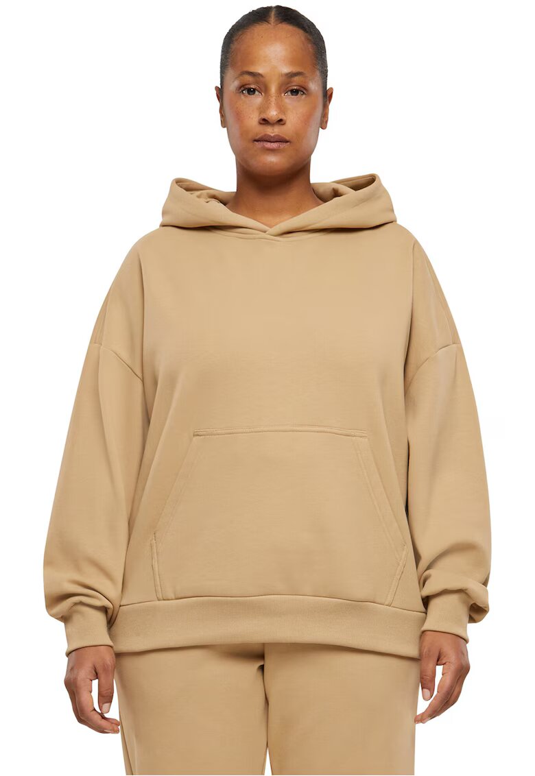 Urban Classics Hanorac cu buzunar kangaroo - Bej inchis