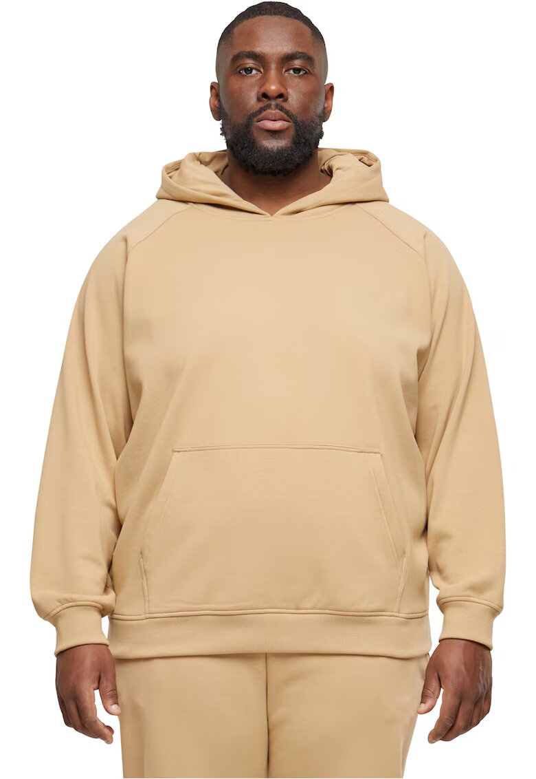 Urban Classics Hanorac din amestec de bumbac cu buzunar kangaroo - Caramel