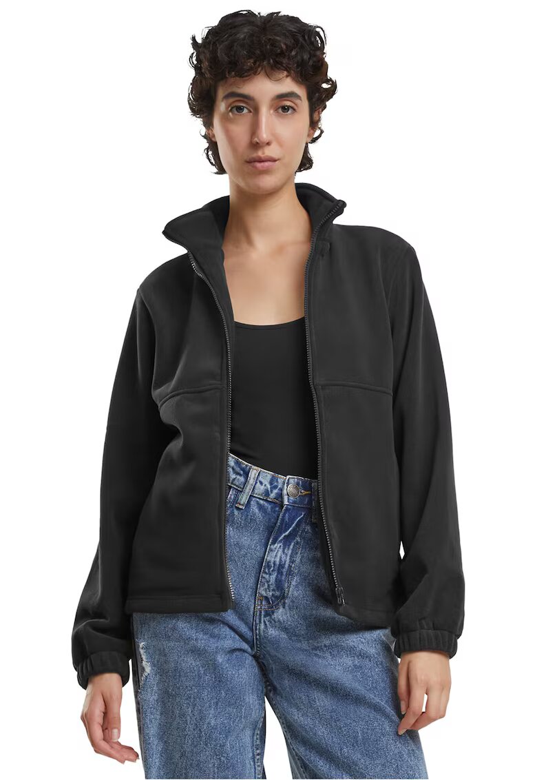 Urban Classics Jacheta uni cu guler inalt - Negru