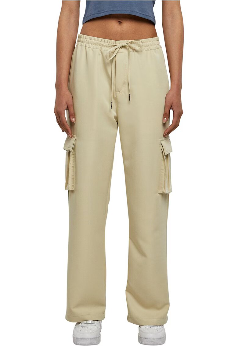 Urban Classics Pantaloni cargo cu croiala ampla si snur de ajustare - Bej