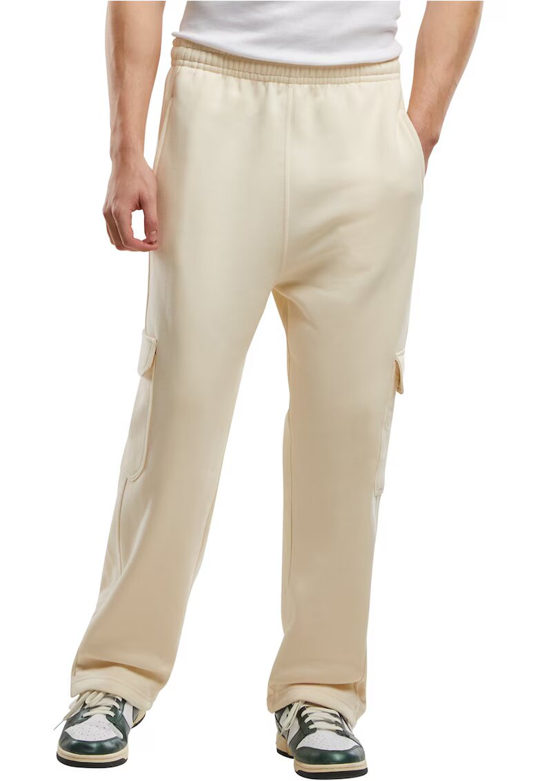 Urban Classics Pantaloni cargo lejeri de trening - Alb fildes