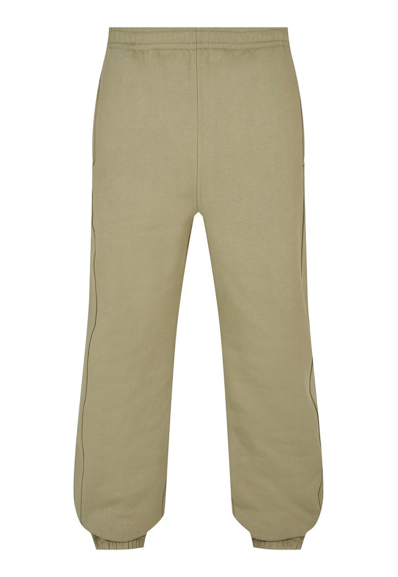 Urban Classics Pantaloni de trening cu model uni si buzunare oblice - Kaki