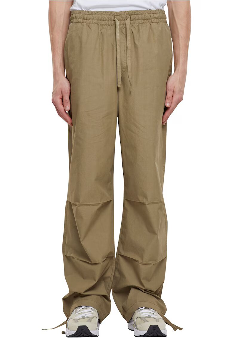 Urban Classics Pantaloni relaxed fit cu snur in talie - Kaki