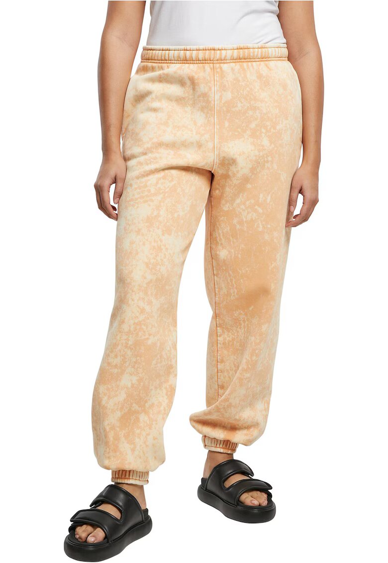 Urban Classics Pantaloni sport cu model si talie elastica - Portocaliu pal