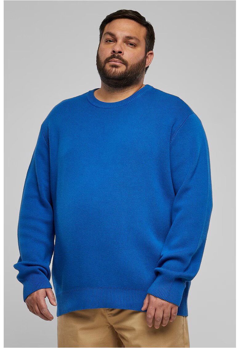 Urban Classics Pulover uni cu decolteu la baza gatului - Albastru royal