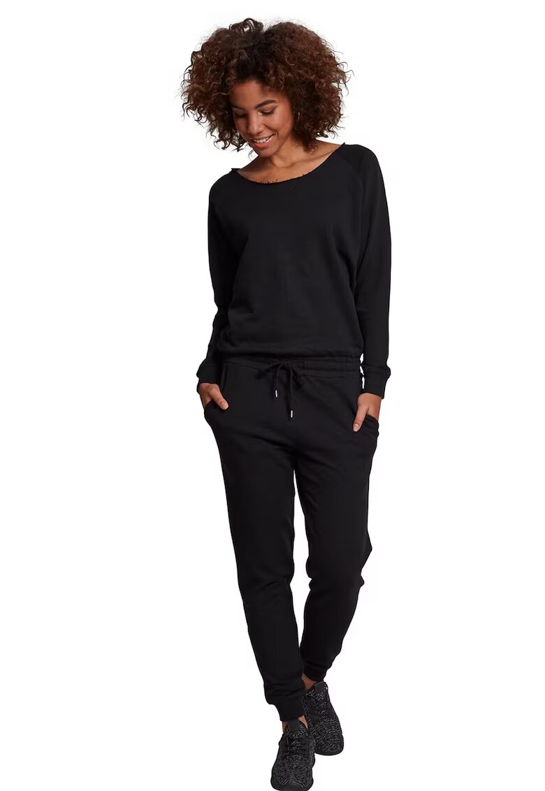 Urban Classics Salopeta din bumbac cu decolteu rotund - Negru
