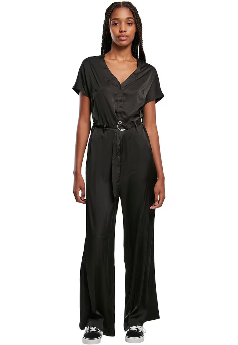 Urban Classics Salopeta maxi cu o curea - Negru