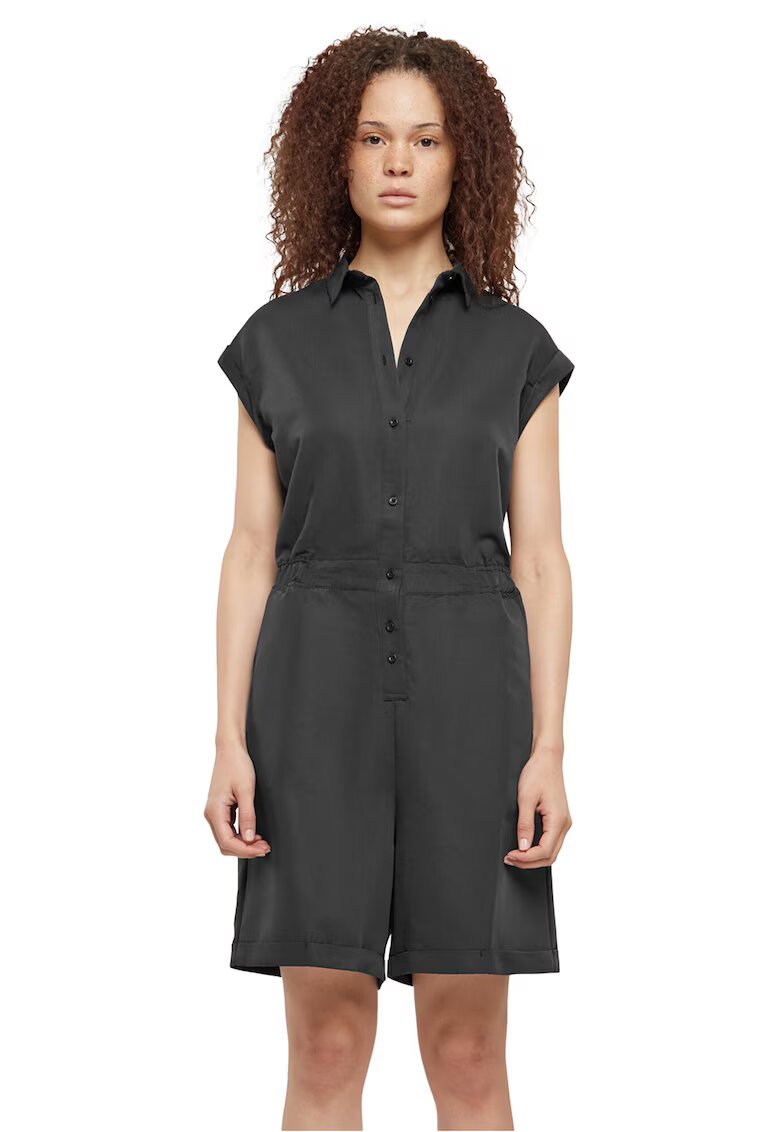 Urban Classics Salopeta scurta cu buzunare aplicate - Negru