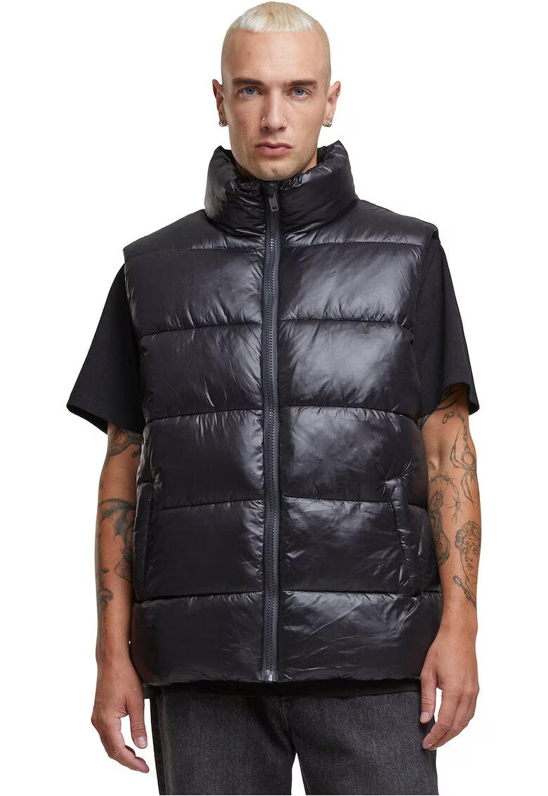 Urban Classics Vesta cu vatelina si buzunare laterale - Negru