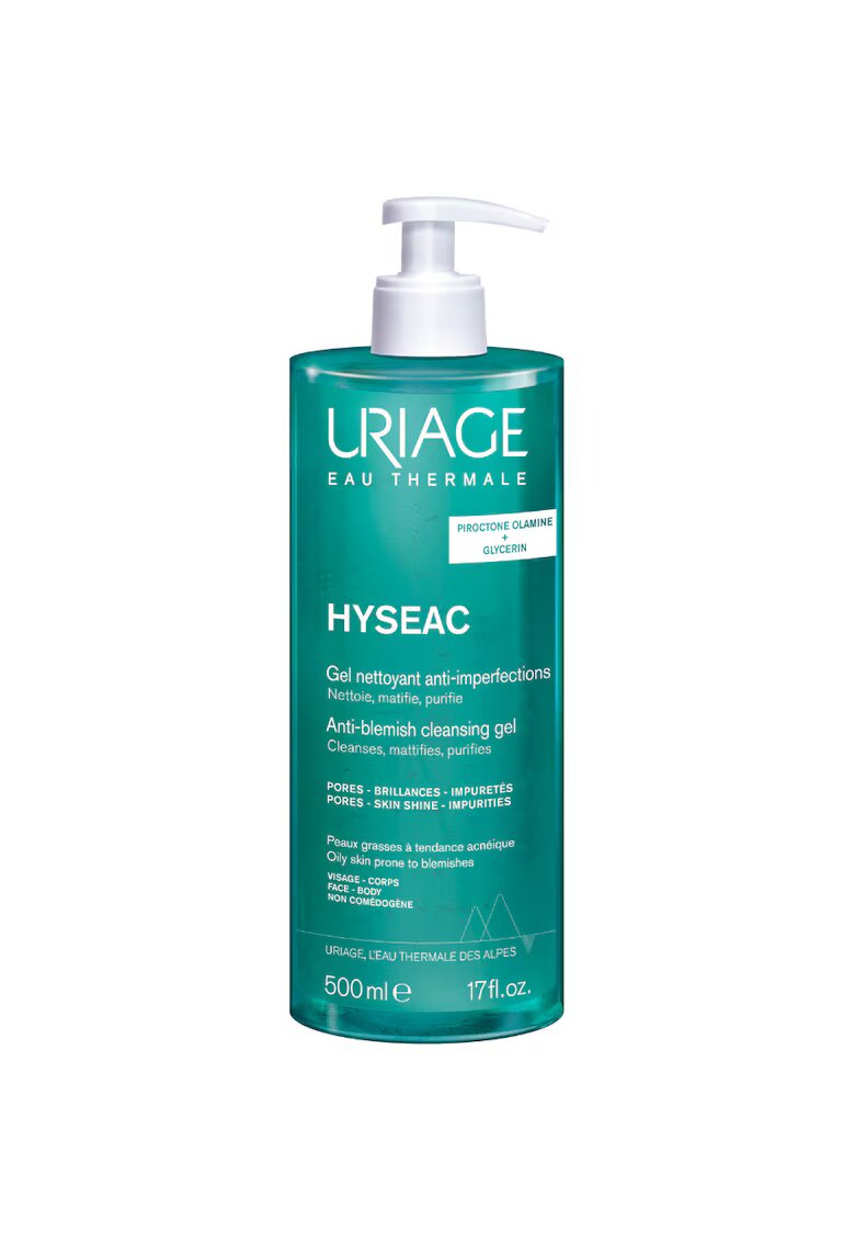 Uriage Gel de curatare anti-imperfectiuni Hyseac pentru tenul cu tendinta de ingrasare - 500 ml