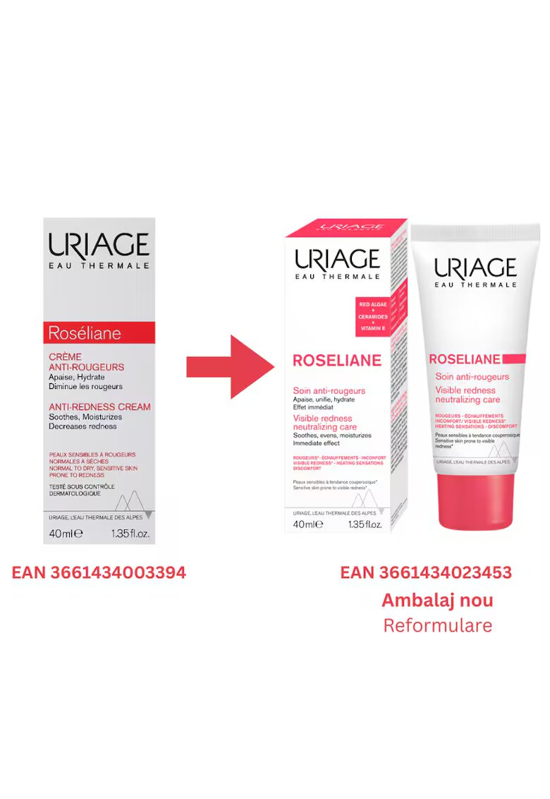 Uriage ROSELIANE Crema anti-roseata 40 ml