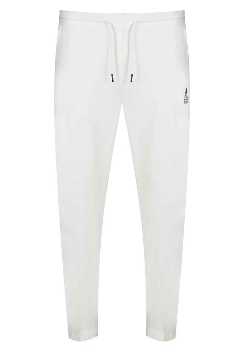 US GRAND POLO EQUIPMENT  APPAREL Pantaloni barbati - Viscoza/Poliester - Alb -
