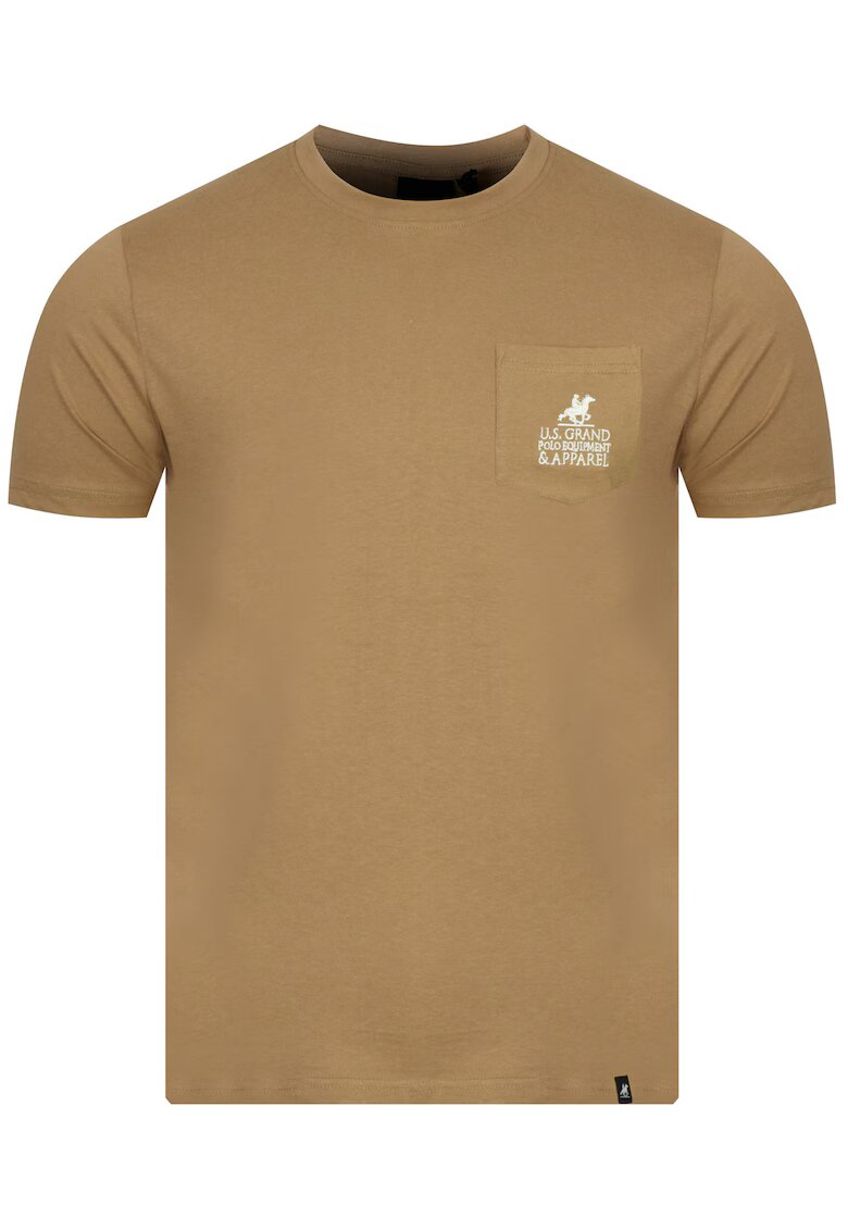 US GRAND POLO EQUIPMENT  APPAREL Tricou Maro deschis -