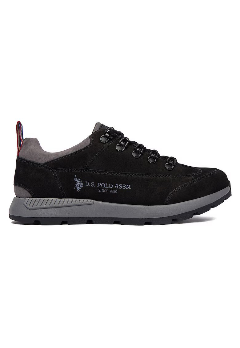 US Polo Assn barbati - piele naturala - Negru