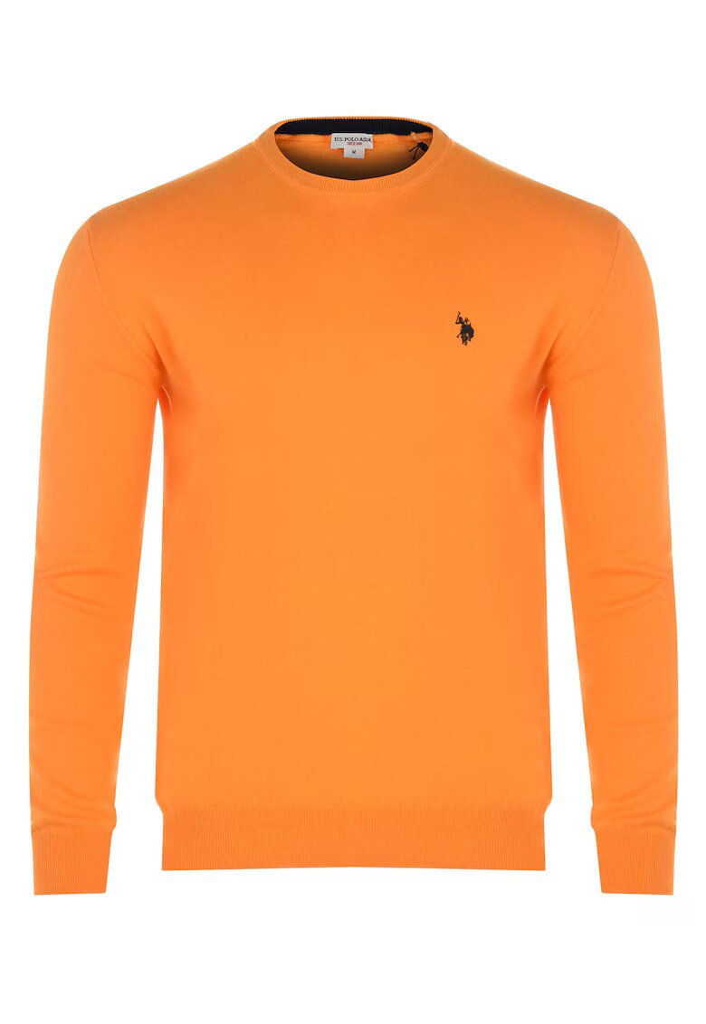 US Polo Assn Bluza barbati - bumbac - portocaliu - Portocaliu