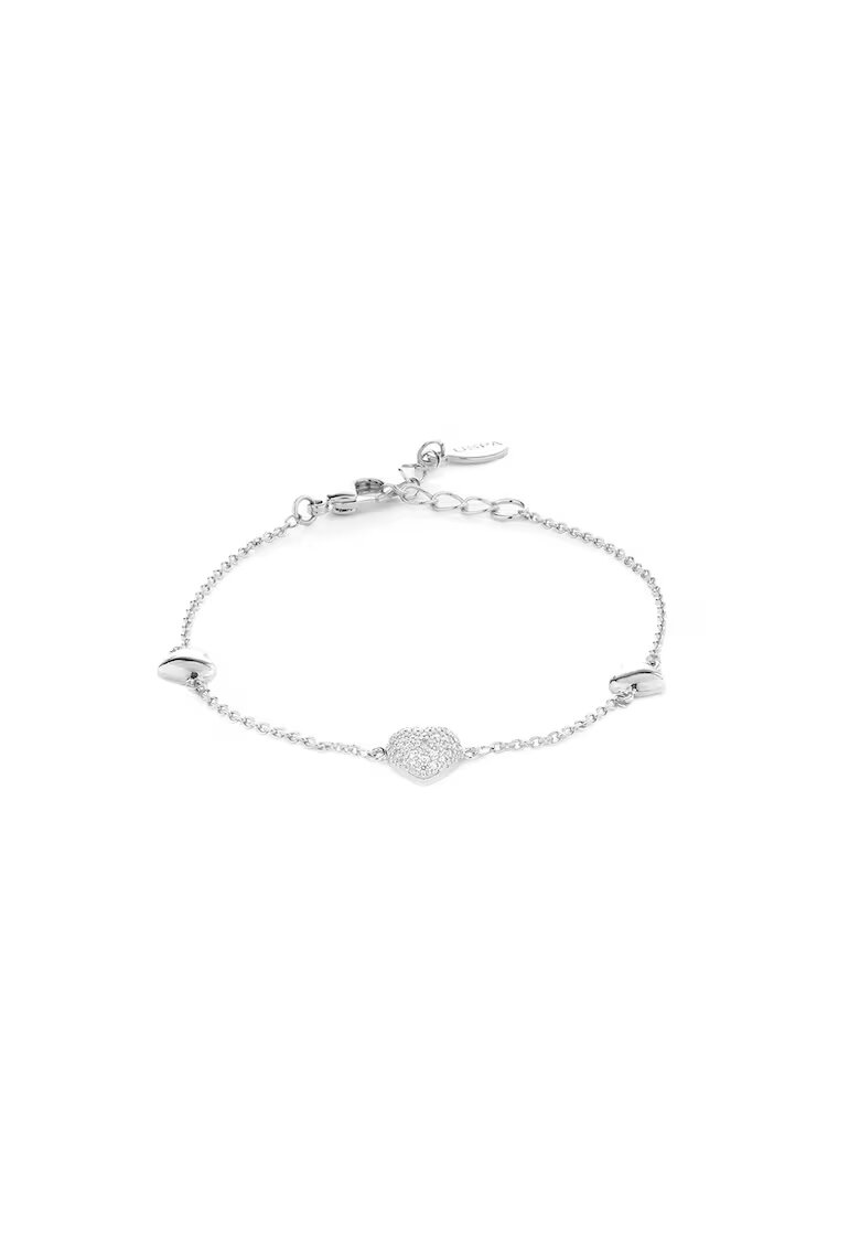US Polo Assn Bratara cu cristale zirconia - Argintiu