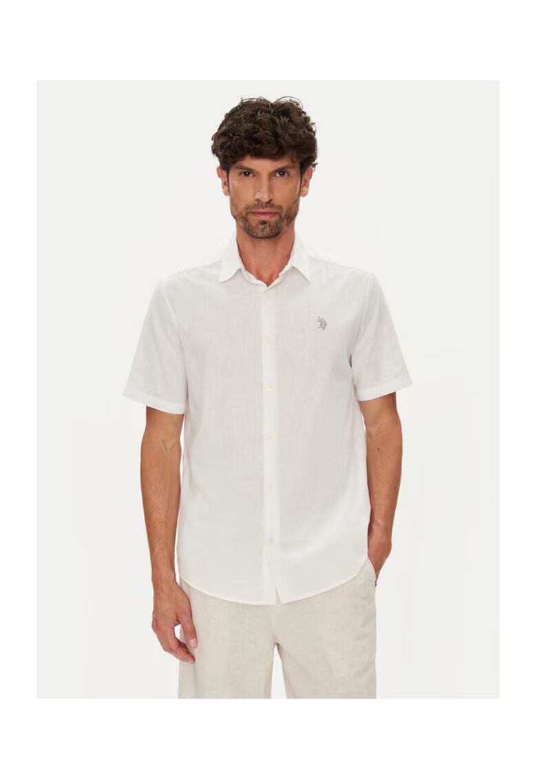 US Polo Assn Camasa barbati alb - Alb