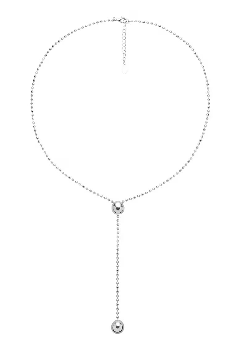 US Polo Assn Colier lung - Argintiu