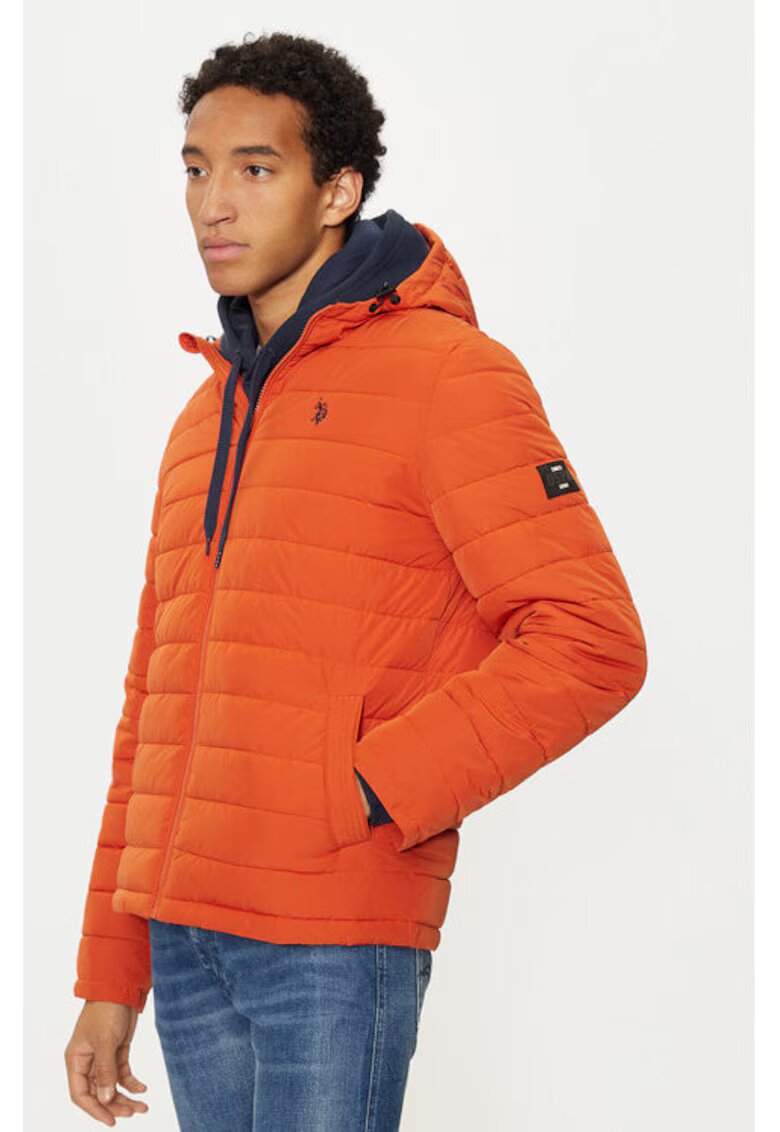 US Polo Assn Geaca barbati - 304797897 - Nylon - Portocaliu - Portocaliu