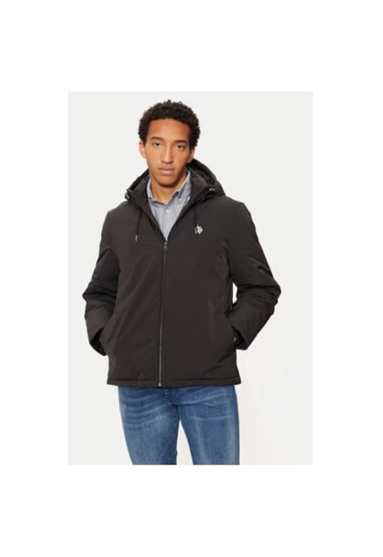 US Polo Assn Geaca barbati - 304798009 - Poliester - Negru - Negru