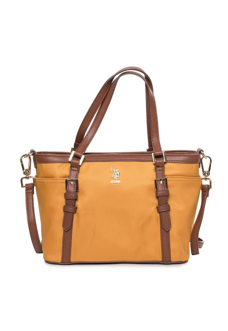 US Polo Assn Geanta de umar - U.S. Polo Assn - galben - 31x20x11cm - poliuretan