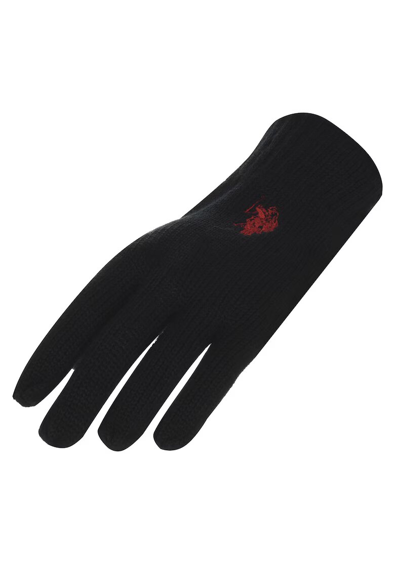 US Polo Assn Manusi dama - negru - acril si lana S/M -