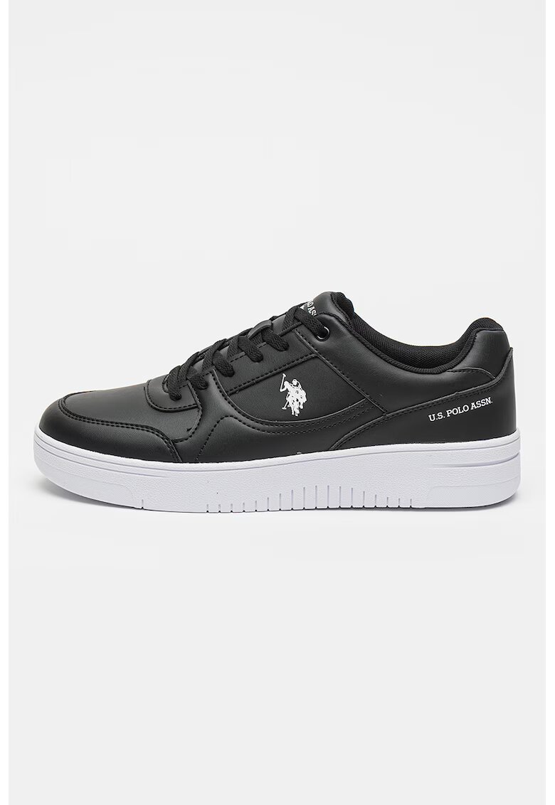 US Polo Assn Pantofi sport din piele ecologica Lee - Negru
