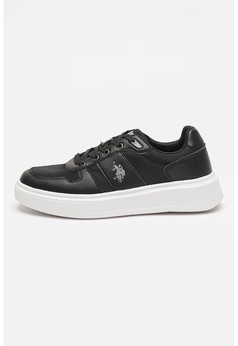 US Polo Assn Pantofi sport din piele ecologica Tiago - Negru