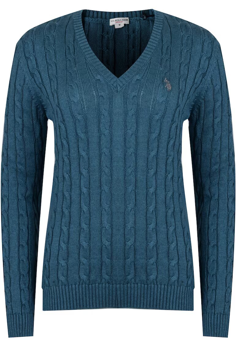 US Polo Assn pulover de dama CAB albastru - Albastru