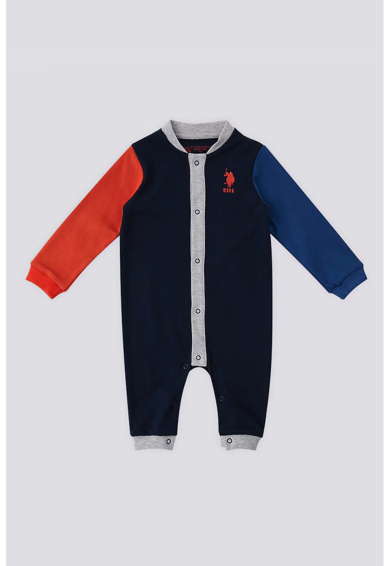 US Polo Assn Salopeta cu logo - Rosu/Bleumarin