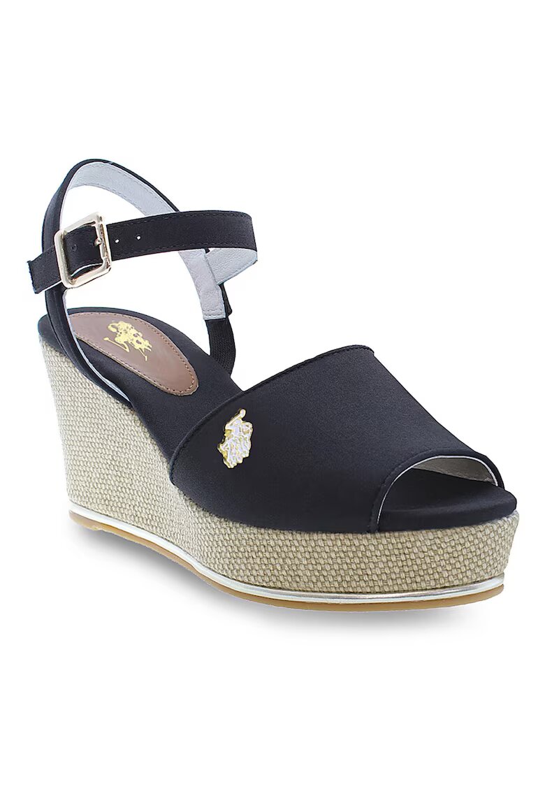 US Polo Assn Sandale dama - 302822201 - Textil - Negru - Negru
