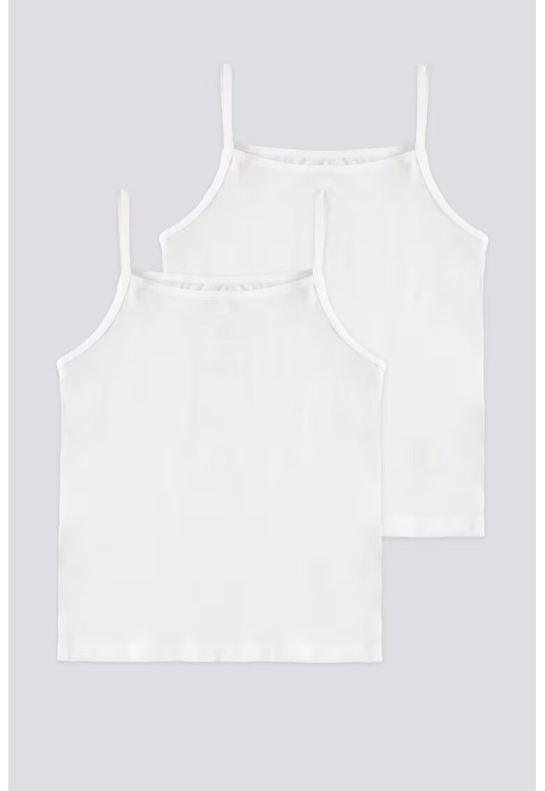 US Polo Assn Set de topuri de bumbac - 2 piese - Alb murdar