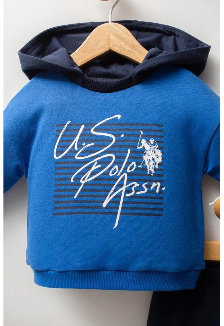 US Polo Assn Set doua piese pentru bebelusi - USB2580-V1 - Albastru - Albastru
