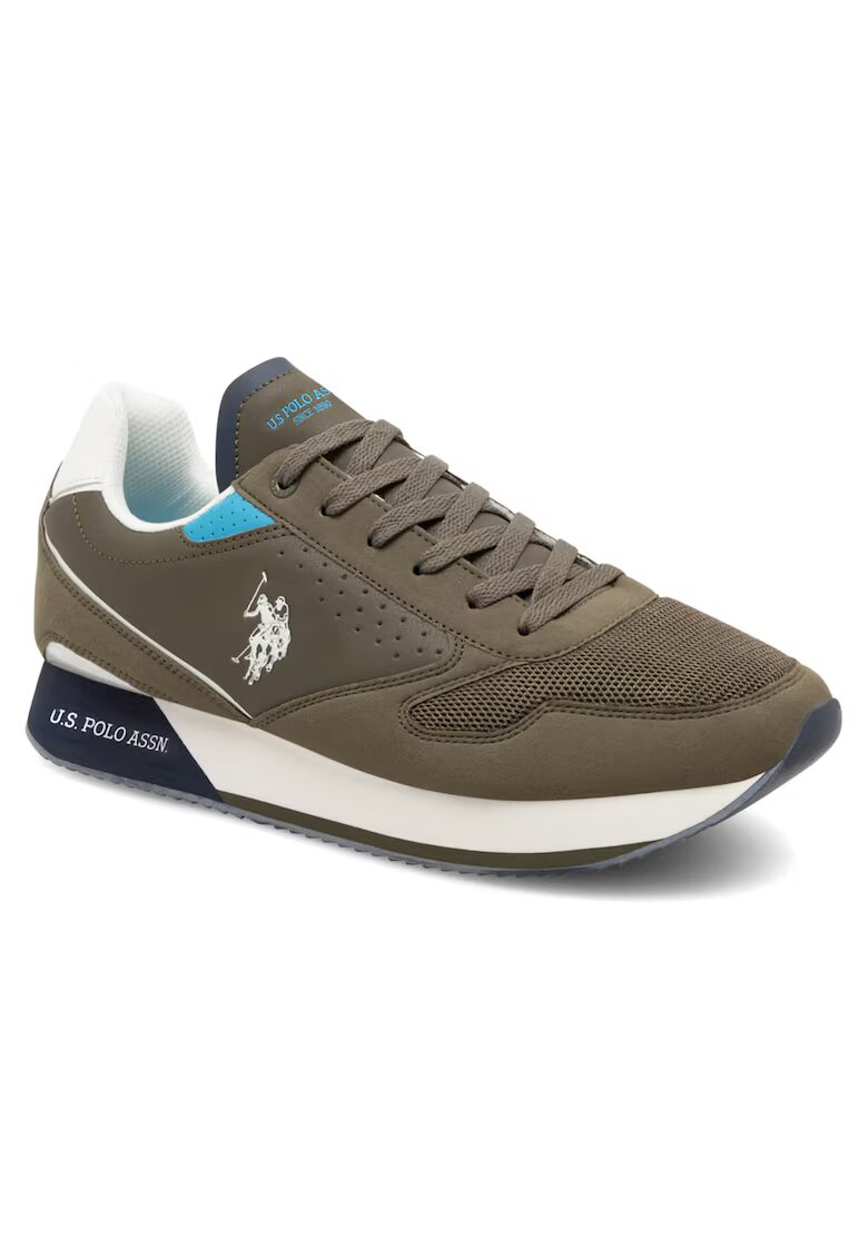 US Polo Assn Tenisi barbati NOBIL003G - kaki - sintetic