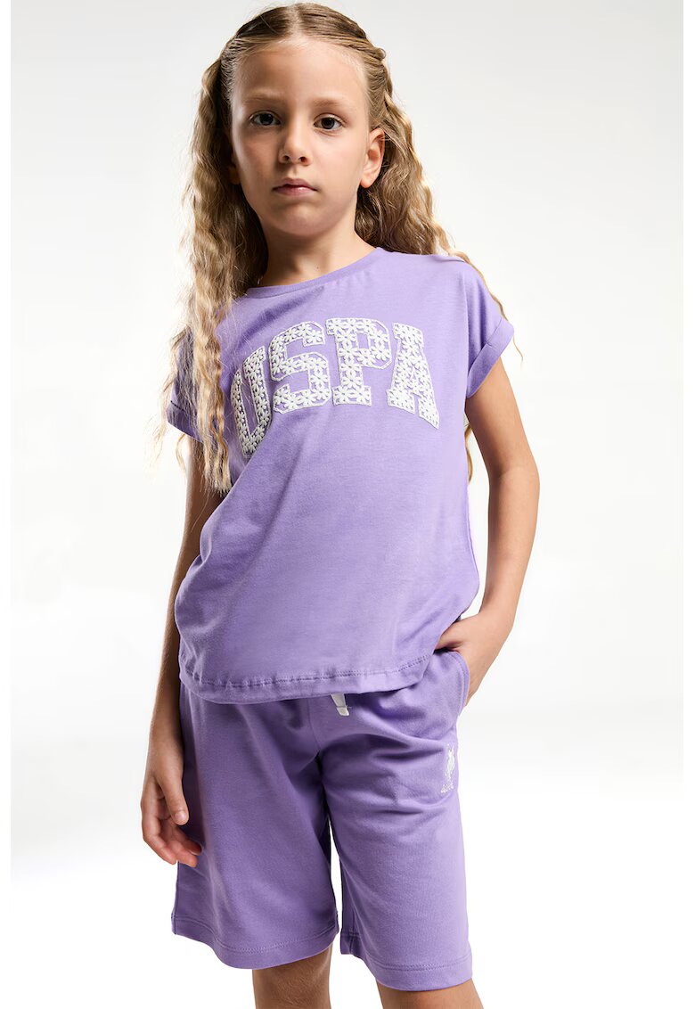 US Polo Assn Trening cu imprimeu logo - Ametist
